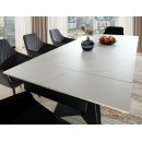 Стол обеденный SIGNAL LACONI белый/черный 160-220/90